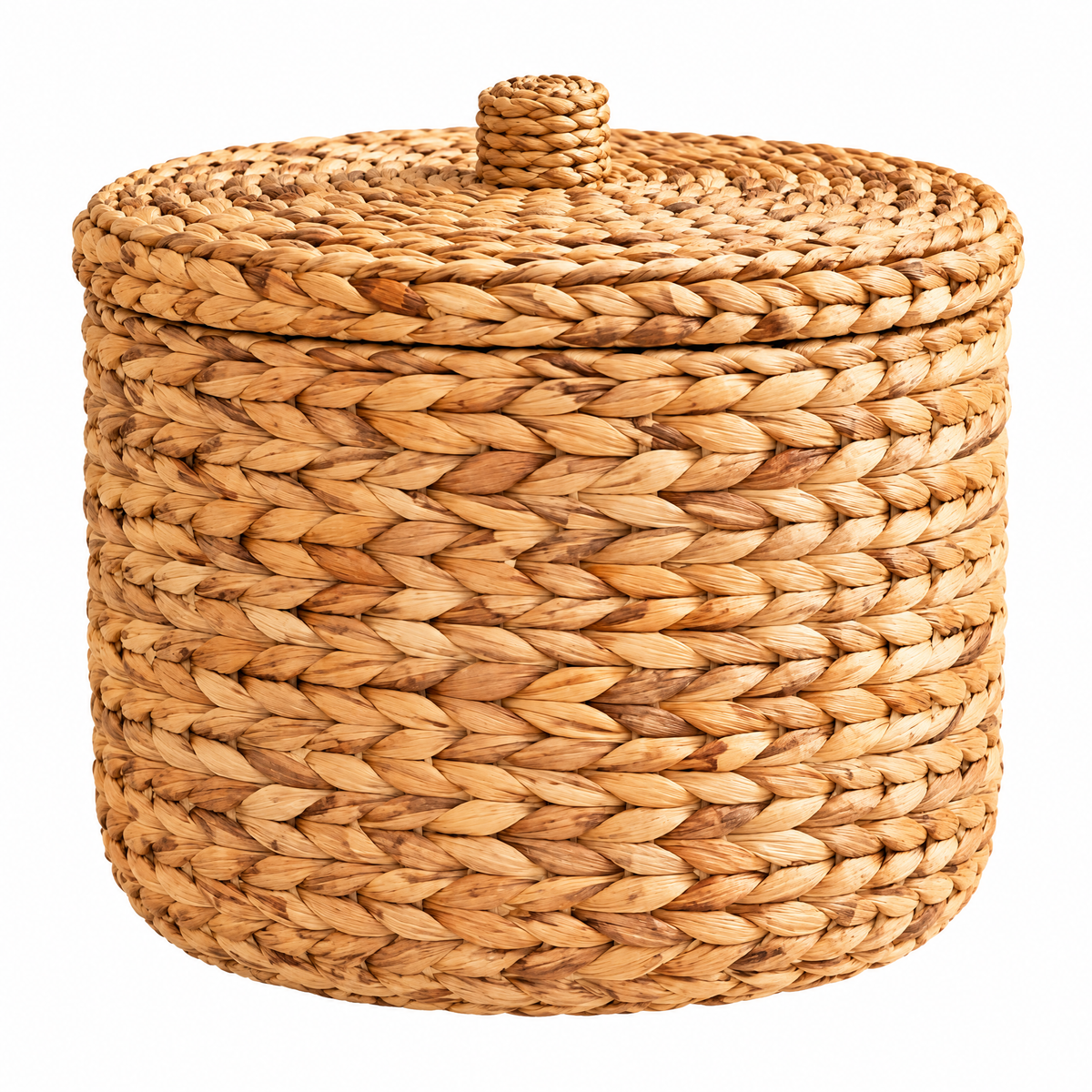 Qavyron woven lidded storage basket product view